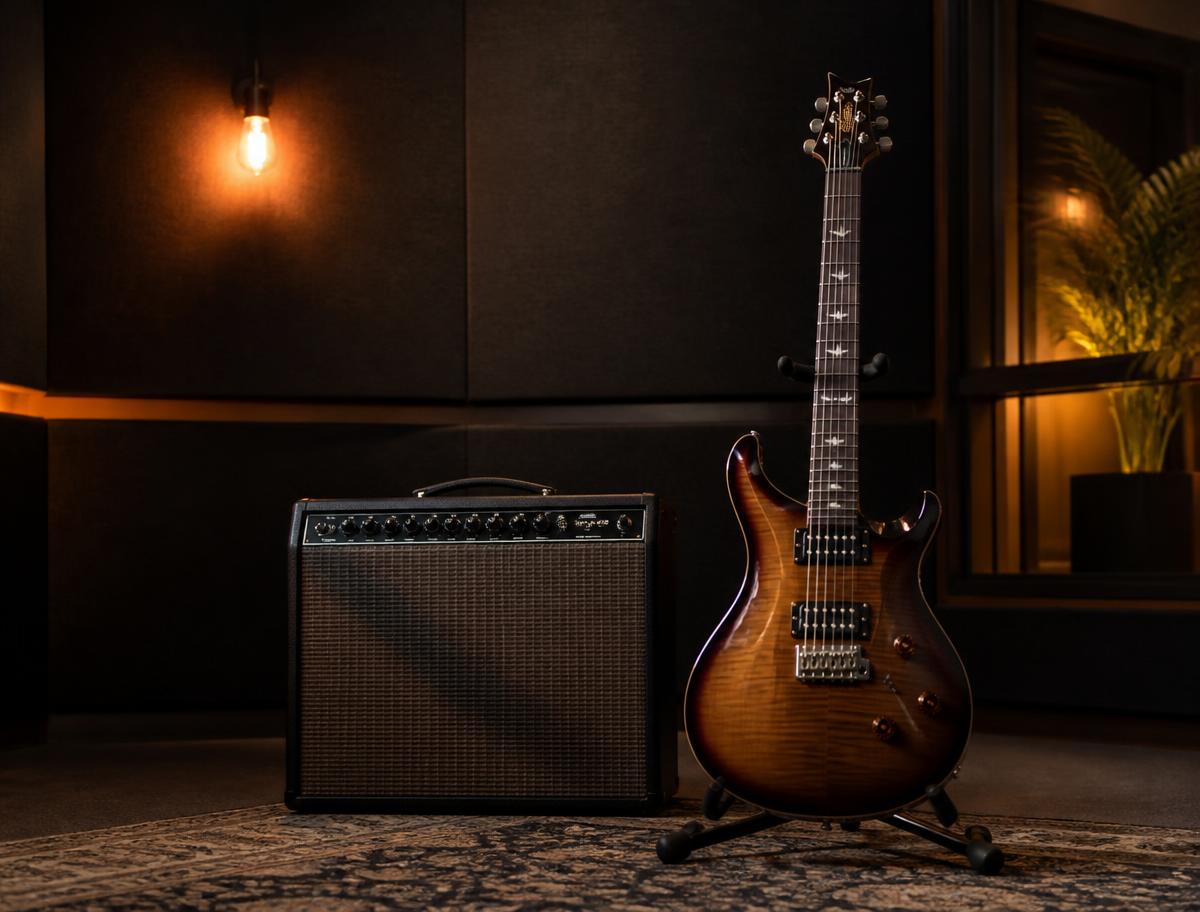 Instrumentos usados nas aulas de guitarra da Solis